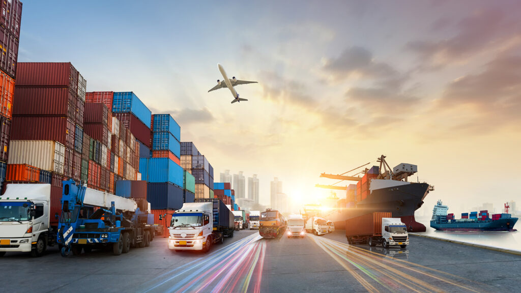 graphic depicting all the ways freight can move across the world